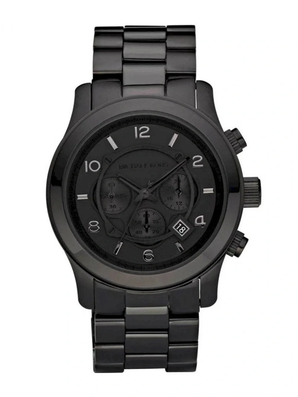Michael Kors Black Men's Chronograph Bracelet Watch
